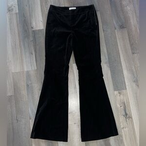 Anthropologie Velvet Mini Flare Pants